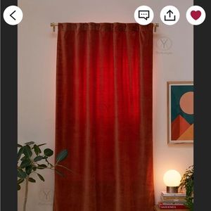 Red Velvet Curtains - Light filtering